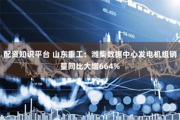 配资知识平台 山东重工：潍柴数据中心发电机组销量同比大增664%